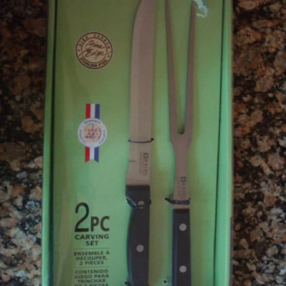 NIB Basic Editions 2pc Carving Set - Picture 2 of 9